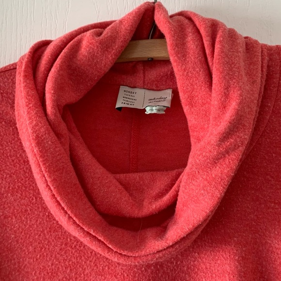 Anthro Saturday Sunday oversized cowl neck tunic sweater - Picture 7 of 9
